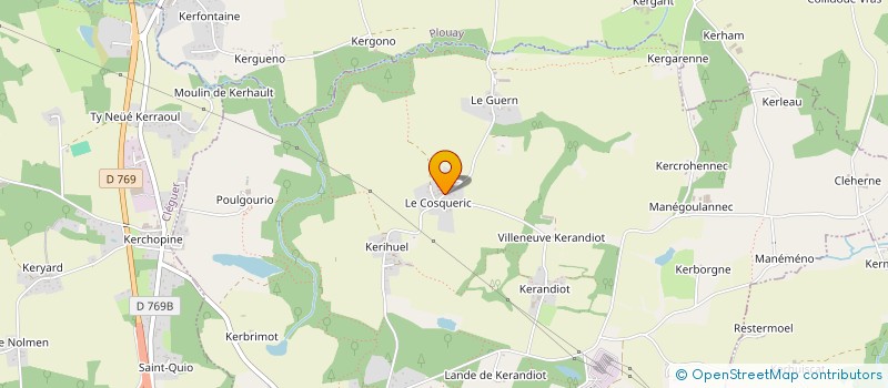 localisation de l'entreprise SARL DECO OUEST HABITAT  CAUDAN