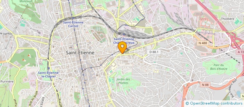 localisation de l'entreprise SARL DECO+PLUS à SAINT-ETIENNE