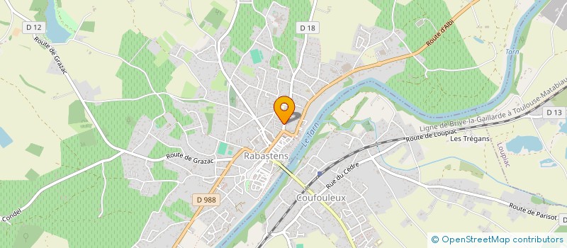 localisation de l'entreprise SARL DECO'SALON à RABASTENS