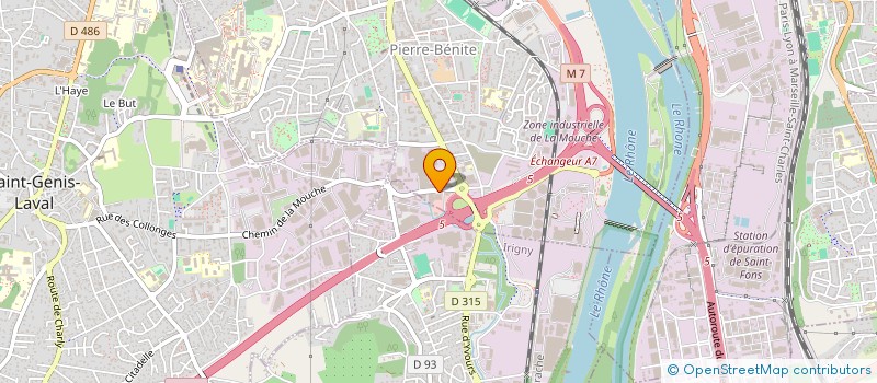 localisation de l'entreprise SARL DECOLLETAGE LYONNAIS  OULLINS-PIERRE-BENITE