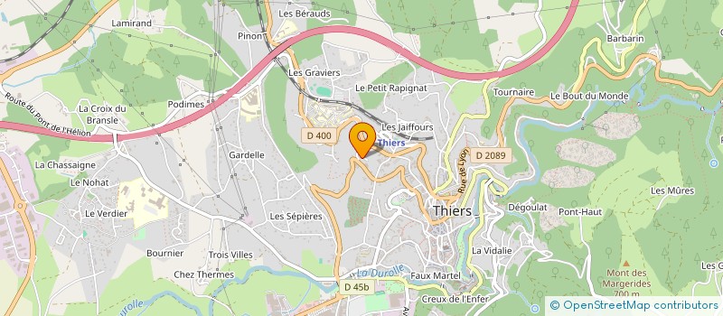 localisation de l'entreprise SARL DECOLUXE à THIERS