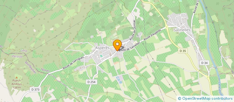 localisation de l'entreprise SARL DECOUP'SOMM à SOMMIERES