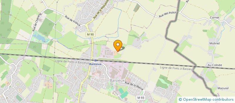 localisation de l'entreprise SARL DEFAUX à BAISIEUX