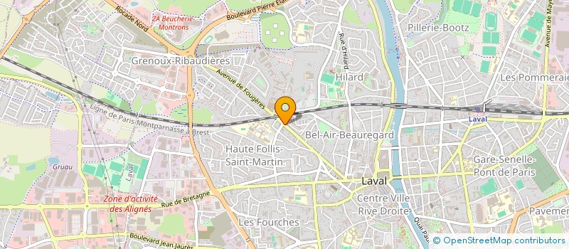 localisation de l'entreprise SARL DEGABRIEL à LAVAL