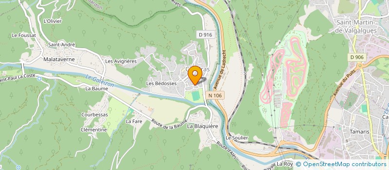 localisation de l'entreprise SARL DEGAMES à CENDRAS