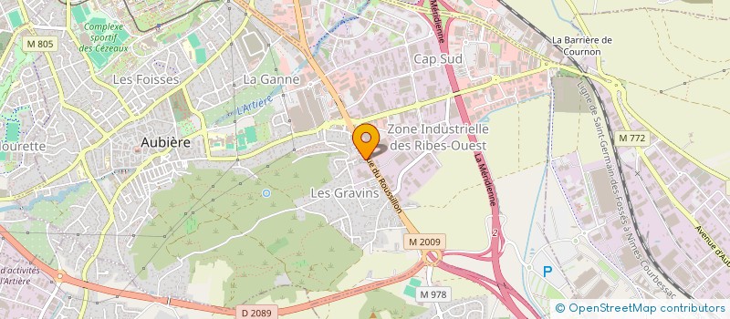 localisation de l'entreprise SARL DEGE  AUBIERE