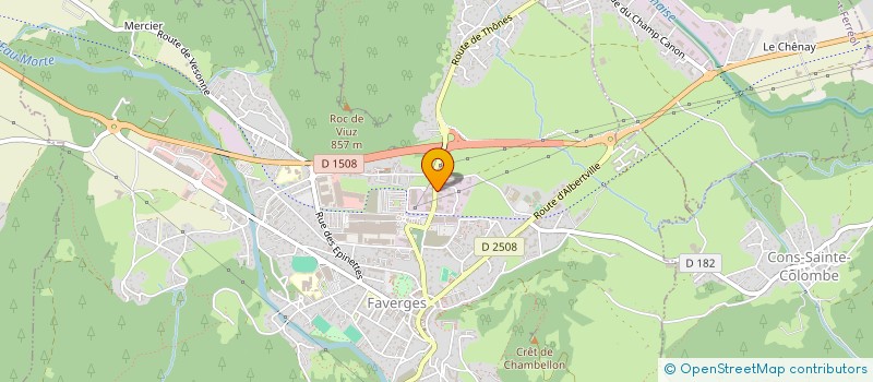 localisation de l'entreprise SARL DEGIORGI MECANIQUE à FAVERGES-SEYTHENEX