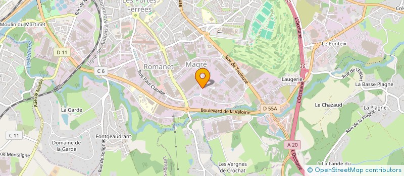 localisation de l'entreprise SARL DEGOIS INVESTISSEMENT à LIMOGES