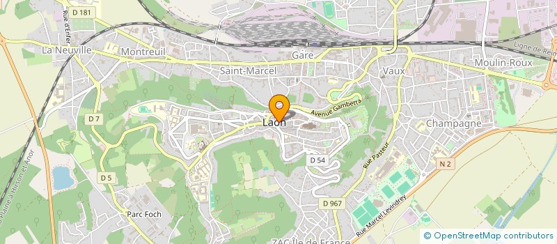 localisation de l'entreprise SARL DEGONDE à LAON