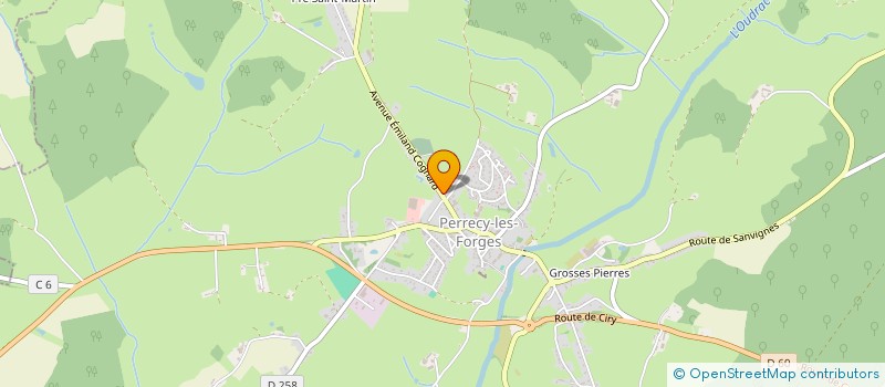 localisation de l'entreprise SARL DEGRANGE PERE ET FILS  PERRECY-LES-FORGES