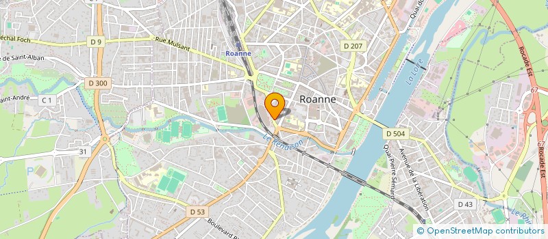 localisation de l'entreprise SARL DEGUEURCE ET FILS à ROANNE
