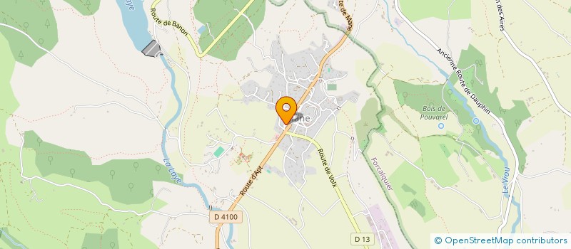 localisation de l'entreprise SARL DEGUSTATION LE COMMERCE à FORCALQUIER