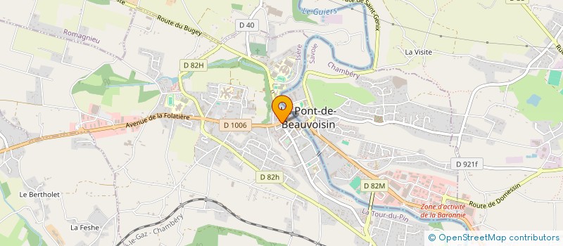 localisation de l'entreprise SARL DEHARO  LE PONT-DE-BEAUVOISIN