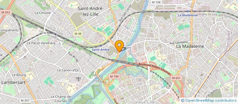 localisation de l'entreprise SARL DEHON à SAINT-ANDRE-LEZ-LILLE