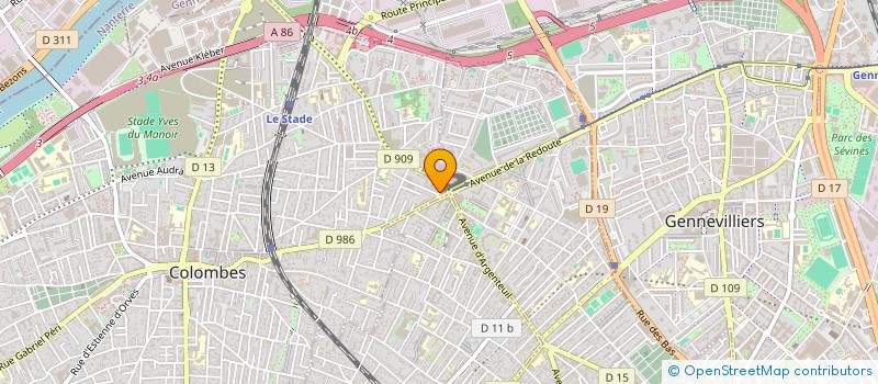 localisation de l'entreprise SARL DEKOBAT  COLOMBES