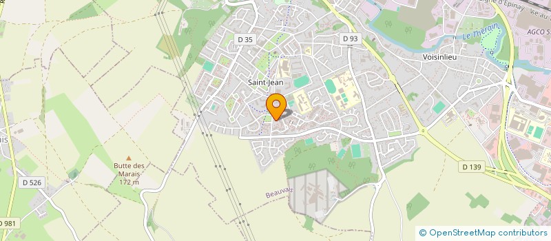 localisation de l'entreprise SARL DEL ERIC  BEAUVAIS