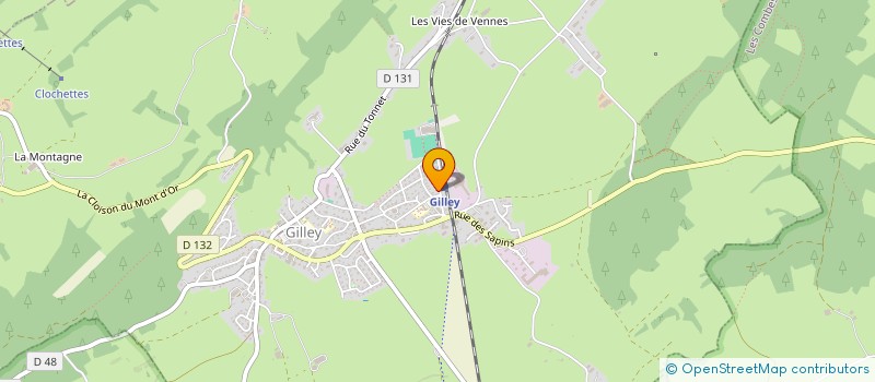 localisation de l'entreprise SARL DELACROIX PERE ET FILS  GILLEY