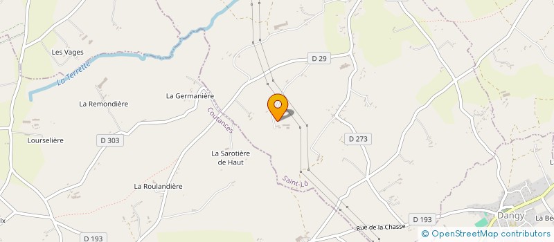 localisation de l'entreprise SARL DELAFOSSE à CARANTILLY