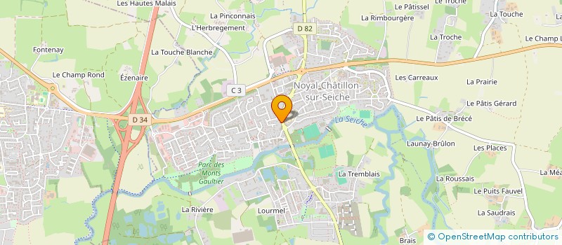 localisation de l'entreprise SARL DELAHAYE à NOYAL-CHATILLON-SUR-SEICHE