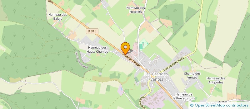 localisation de l'entreprise SARL DELAMOTTE RAMEAU  LES GRANDES-VENTES