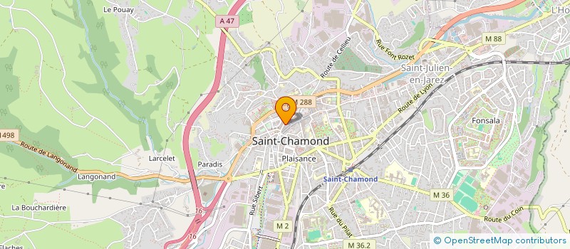 localisation de l'entreprise SARL DELAY à SAINT-CHAMOND