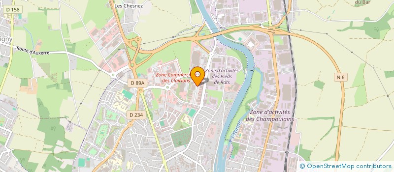 localisation de l'entreprise SARL DELCARBO à AUXERRE