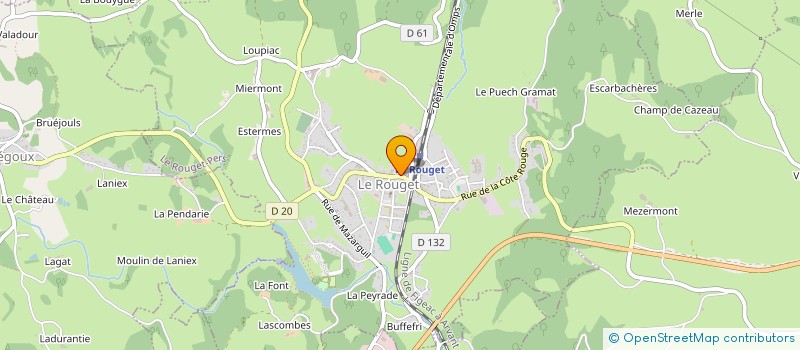 localisation de l'entreprise SARL DELCHER à LE ROUGET-PERS