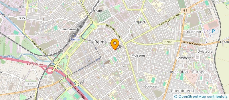 localisation de l'entreprise SARL DELEANS à REIMS