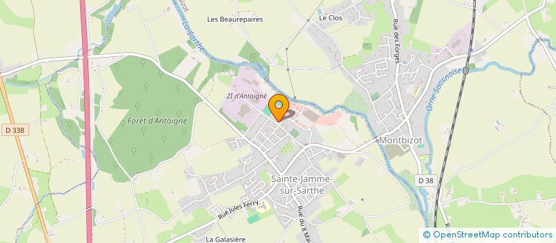 localisation de l'entreprise SARL DELEE à SAINTE-JAMME-SUR-SARTHE