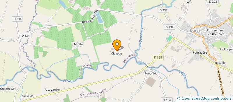 localisation de l'entreprise SARL DELFAURE à BALEYSSAGUES