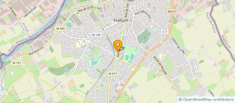 localisation de l'entreprise SARL DELFI  HALLUIN