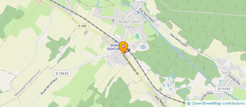 localisation de l'entreprise SARL DELFOSSE  AUBIN-SAINT-VAAST