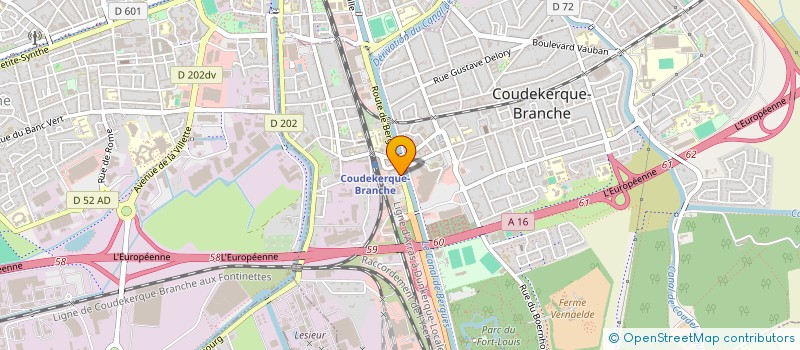 localisation de l'entreprise SARL DELGRANGE TRANSPORTS ET MANUTENTION à COUDEKERQUE-BRANCHE