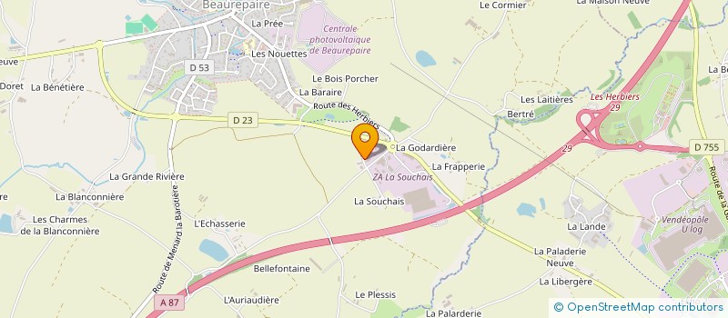 localisation de l'entreprise SARL DELICES DE L ARCEAU à CHANVERRIE