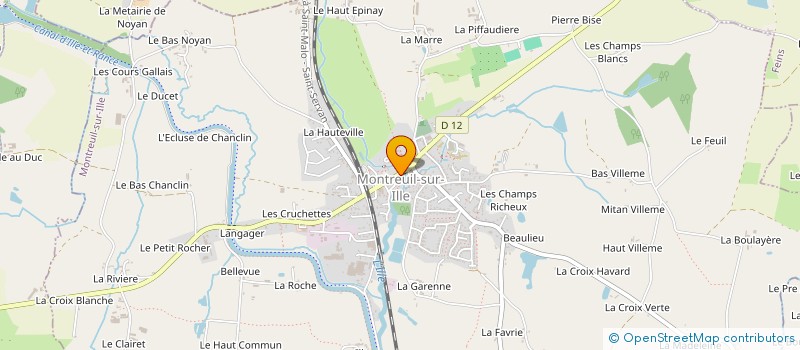 localisation de l'entreprise SARL DELICES DE MONTREUIL  MONTREUIL-SUR-ILLE