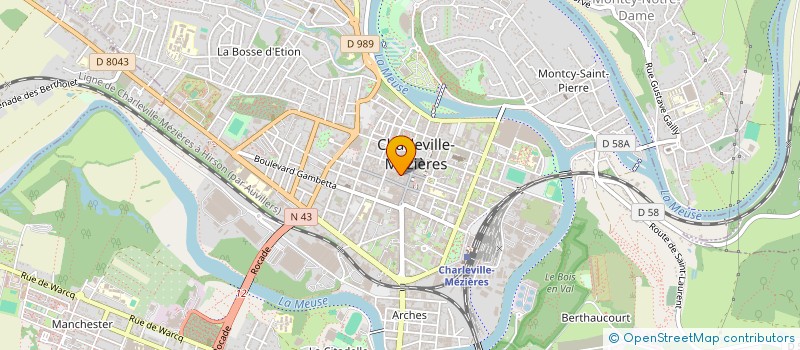 localisation de l'entreprise SARL DELICES ET CHOCOLATS à CHARLEVILLE-MEZIERES
