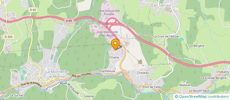 localisation de l'entreprise SARL DELICIO  LA MONNERIE-LE-MONTEL