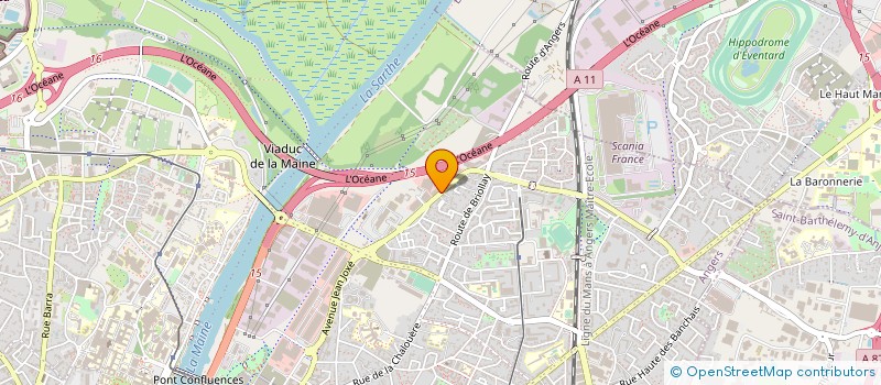 localisation de l'entreprise SARL DELIMEL NETTOYAGE à ANGERS