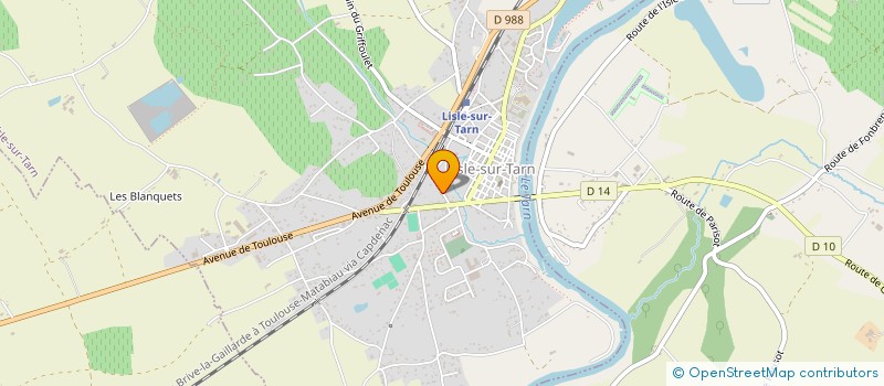 localisation de l'entreprise SARL DELMAS LANIER ECOLE DE CONDUITE à LISLE-SUR-TARN