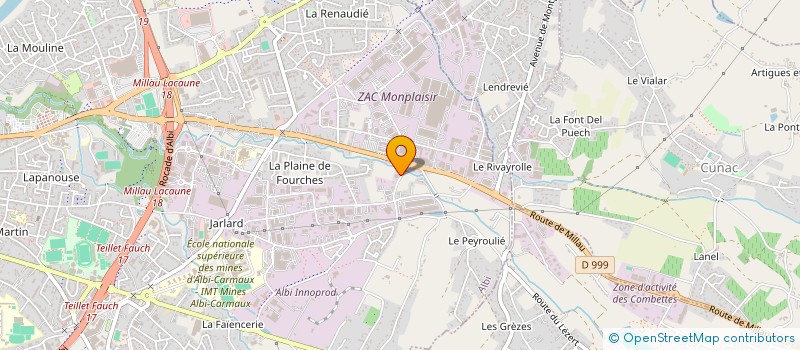 localisation de l'entreprise SARL DELMAS PROMAT  ALBI