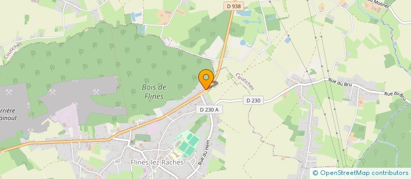 localisation de l'entreprise SARL DELMOTTE  FLINES-LEZ-RACHES