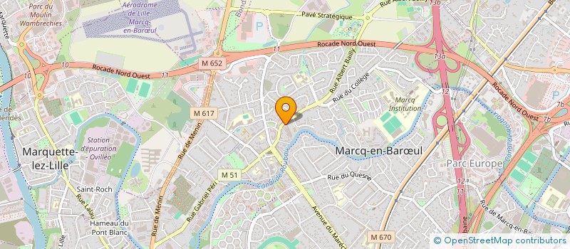 localisation de l'entreprise SARL DELOBEL FRERES à MARCQ-EN-BARŒUL