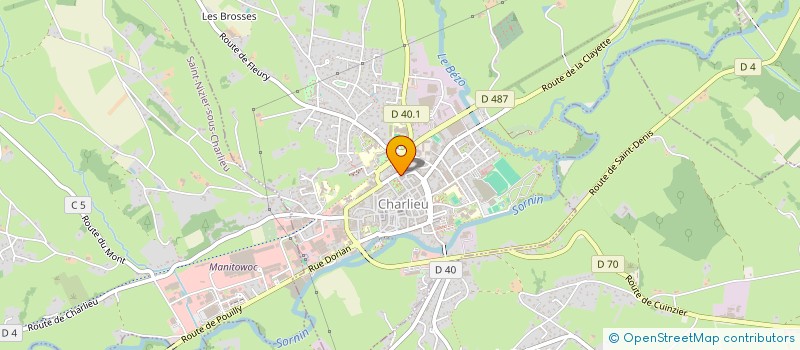 localisation de l'entreprise SARL DELORME  CHARLIEU