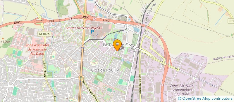 localisation de l'entreprise SARL DELPHOR-DIJON à DIJON