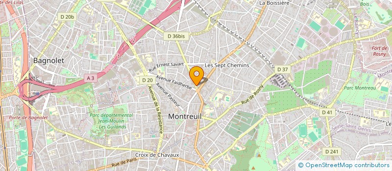 localisation de l'entreprise SARL DELTA CADRE à MONTREUIL