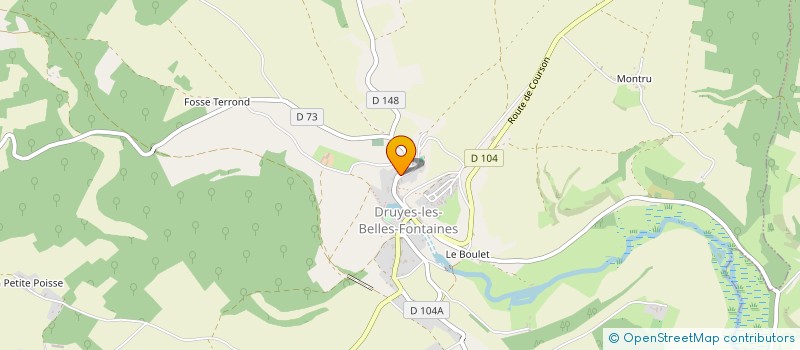 localisation de l'entreprise SARL DELTAPUB 89 à DRUYES-LES-BELLES-FONTAINES