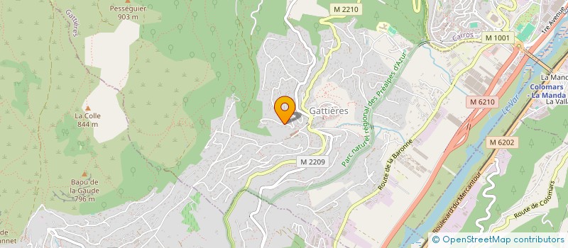 localisation de l'entreprise SARL DELU TRANSPORT  GATTIERES