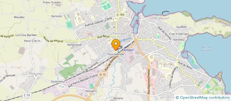 localisation de l'entreprise SARL DELUCHAT-LEC'HVIEN à PAIMPOL
