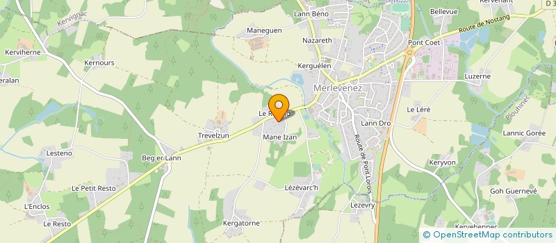 localisation de l'entreprise SARL DELVAL à MERLEVENEZ