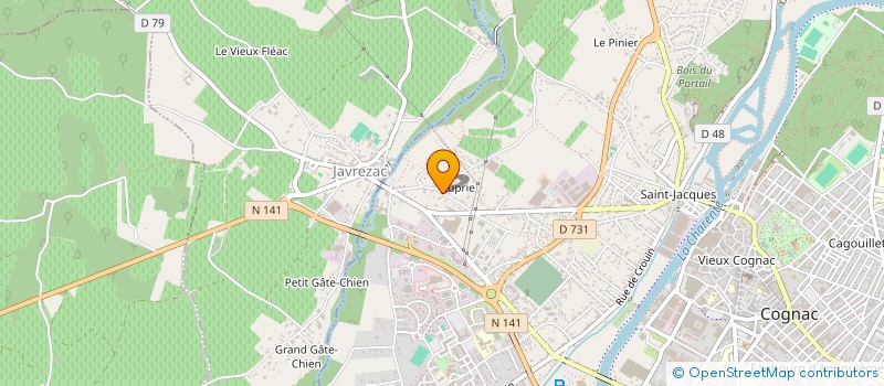 localisation de l'entreprise SARL DEMAY-PIAU à COGNAC